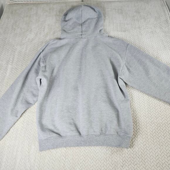 Champion Mens Grey Hoodie Barbell Wildcat/Jaguar & Weights Design Sz Large - Picture 6 of 9